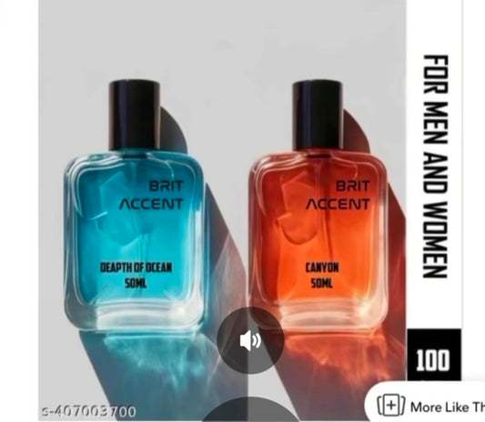 BRIT ACCENT Premium Long-Lasting Perfume for Men & Women – 50ML | Fresh & Elegant Everyday Fragrance
